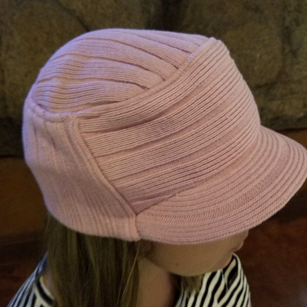 Goorin Bros. Pink Military Cadet Brim Beanie Hat - Picture 2 of 8